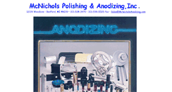 Desktop Screenshot of mcnicholsanodizing.com